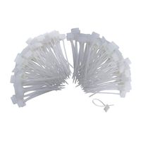4x150mm White Multi-Purpose Nylon Zip Ties Label Strap Strip With Marking Tag 500 Piece (6 Inch, White)