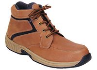 Orthofeet Proven Plantar Fasciitis, Foot Pain Relief. Extended Widths. Best Orthopedic Diabetic Men's Boots Highline Tan