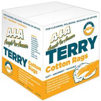 A-I-A Angel-In-Armor Terry Cleaning Cloths - (2) 5 Lb. Dispenser Boxes-New White Terry Cotton 12 X 12