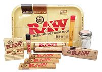 Bundle - 12 Items - RAW Tray King Size Sampler with RPD Stash Jar and RPD Doob Tube