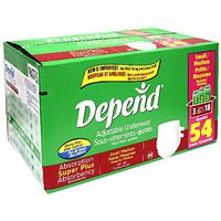 Depend Adjustable Underwear, Super Plus Absorbency, Small/Medium (28-45 Inches), 54 ct.