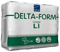 Abena Delta Form Adult Incontinence Brief, L1, 20 Count