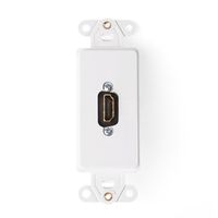 Leviton 41647-W Decora Insert HDMI Wallplate, White