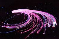 UV Reactive Fiber Optic Sensory sideglow Lighting Kit (100 Strands x 9.84') with 75W Tungsten Illuminator