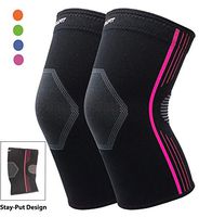 Medical-Grade Compression Knee Sleeve for Women Premium Knee Brace for Arthritis and Knee Pain Stay-Put Breathable (Purple, Medium 2-Pack)