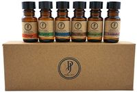 Pure Jolly Premium Aromatherapy Essential Oil Kit Top 6 Essential Oils Set 10ml 100% Pure & Therapeutic grade