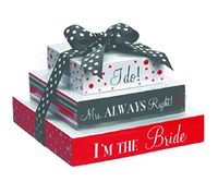 Mrs. Always Right Triple Note Stacks For The Bride (3 pc. set)
