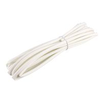 uxcell Fiberglass Silicone Rubber Insulation Retardant Self-extinguishing Sleeving 4mmx5M RoHS White