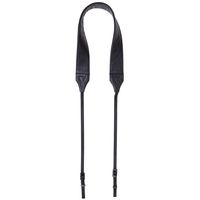 Cecilia Gallery Black Leather & Nylon ends Camera Strap for All DSLR & Attached Lens Cameras