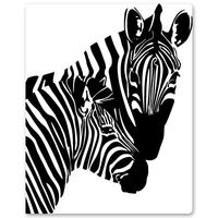 AK Wall Art Zebra Mom and Baby Cute Vinyl Sticker - Car Phone Helmet - Select Size