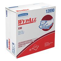 WypAll 12890 X90 Cloths, POP-UP Box, 8 3/10 x 16 4/5, Denim Blue, 68 per Box (Case of 5 Boxes)