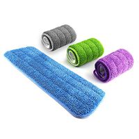 Microfiber Mop Pads, 4X Reusable Washable Mop Head Replacements Household Mop Microfiber Refill Pack for Wet or Dry Mops (4 Pack) 