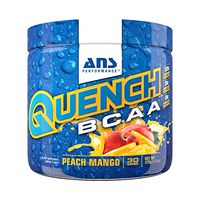 ANS Performance Quench BCAA (30 Servings, 13.2 oz) Post Workout Recovery Powder Supplement - Sugar Free, Vegan Fermented 2:1:1 BCAAs | Branched Chain Amino Acids | Natural Electrolytes & Minerals