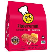 FreeYumm Allergen Free Granola Bars, Gluten Free, Dairy Free, Nut Free Snacks for Kids, Total of 15 Bars (Raspberry Chia)