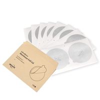 RECAPS Aluminum Foil Lids to Reuse Coffee Capsules Compatible with Nespresso VertuoLine 100 Pcs 62mm