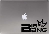 Bigbang Crown Version 2 Vinyl Decal Sticker for Computer Macbook Laptop Ipad Electronics Home Window Custom Walls Cars Trucks Motorcycle Automobile and More (BLACK)