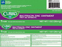 Curad Medline latex-free Bacitracin First Aid Anitbiotic 1 oz