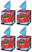 Scott lkj Kimberly-Clark 75190 Shop Towels, 10" x 12", Blue, 4 Box of 200 Towels