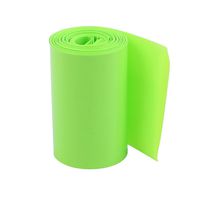 uxcell 60mm Flat Width 5.1M Length PVC Heat Shrink Tube Green for 18650 Battery Pack