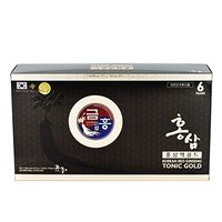 Highly Potent Panax Korean Red Ginseng Tonic Gold 100% Premium 6-Year Roots Only - Improve Memory, Immunity and Sex Life