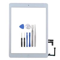 BESTeck Digitizer Replacement Touch Screen for iPad Air 1st Generation A1474 A1475 A1476, with Home Button, Camera Bracket, Adhesive Pre-Installed and Tools (White)