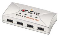 LINDY USB 2.0 4 Port Sharing Hub (42887)