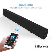 Soundbar Mighty Rock Sound Bars for TV Sounds Bar Wired and Wireless Bluetooth Soundbars Home Theater Speakers(30-inch 30Watts Speaker/RCA/AUX/Remote Control)