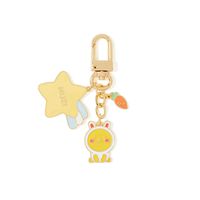 KAKAO FRIENDS Official- Little Friends Key Ring Compatible with AirPods Silicone Case (Muzi)