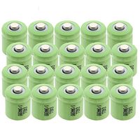 20x 1/3AA Size Rechargeable Batteries NiMH 1.2V Button Top use with Telecoms UPS & Smart grid