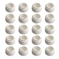 Sevender 20PCS Round Tubing Plastic Hole Plug End Caps Tube Chair Glide Insert Plugs