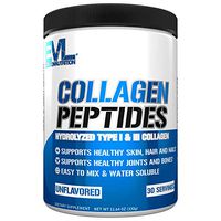 Evlution Nutrition Collagen Peptides Protein Powder, Premium Hydrolyzed Collagen to Support Healthy Skin, Hair, Bones, Joints, Nails & More (30 Servings)