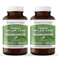 Secrets Of The Tribe - Tribal Inflam-Ease, Intestinal Comfort Formula, Herbal Supplement Blend (2x120 Capsules)