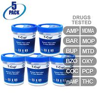 MiCare [5pk] - 12-Panel Multi Drug Test Cup (AMP/BAR/BUP/BZO/COC/mAMP/MDMA/MOP/MTD/OXY/PCP/THC) #MI-TDOA-6125