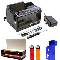 Poweroll Electric Cigarette Injector Machine+ OHM Tubes,Cig Case 2 Camo lighters