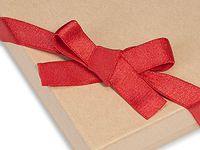 Pack Of 50, 8" Red Satin Stretch Wide Loops W/Pre-Tied Bows For Jewelry Boxes