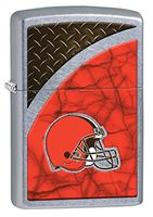 Zippo NFL Cleveland Browns Street Chrome Pocket Lighter