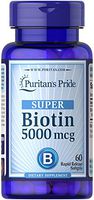 Puritan's Pride Biotin 5000 mcg-60 Softgels