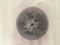 4" Stainless Steel Scrubber Pads for Commercial Dishwashing 96 Pcs