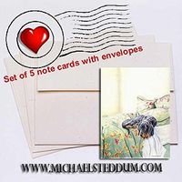 Michael Steddum Keeping it Warm, Gordon Setter Note Card Set