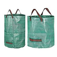 Mochiglory Pack of 2 Garden Waste Bags Reusable Yard Lawn Leaf Bag