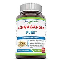 Pure Naturals Ashwagandha, 500 mg, 120 Capsules