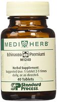 MEDIHERB echinacea premium standard process - Enhance Immune System Function - Support Healthy Immune System - Natural Ingredients - Organic Herbal Supplements - Made in the USA - 40 Tablets