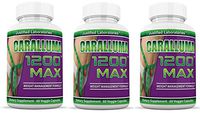 Caralluma 1200 Max Weight Loss Appetite Control Fat Reduction All Natural 1200 MG 3 Bottles