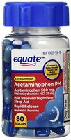 Equate Pain Reliever PM Extra Strength Gel Caps Nighttime Sleep Aid/Pain Reliever, 80 Count