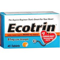 Ecotrin 81 mg Low Strength 45 Tablets