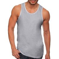 Yomiafy Men's Casual Vintage Wash Sleeveless T-Shirt Tank Top Workout Sport Vest Blouse(Gray,M)