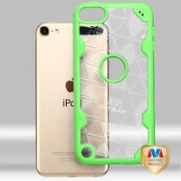 MyBat Cell Phone Case for Apple iPod Touch - Retail Packaging - Clear/Green