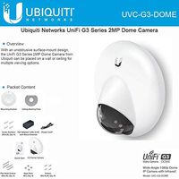 Ubiquiti UniFi UVC-G3-DOME IP Video Camera G3 Dome Wide-Angle 1080p HD with Infrared