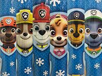 1 Roll Paw Patrol Blue Paw Patrol Gang Christmas Gift Wrapping Paper 70 sq ft