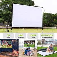 Weardear Foldable Projector Screen 100 Inch 16:9 Diagonal Projection Screen Portable Screen Projector Accessories for Indoor and Outdoor